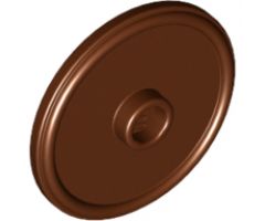 Minifigure, Shield Round with Stud and Ring Around Edge