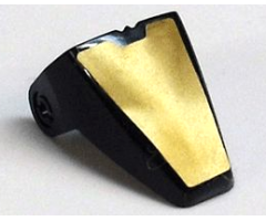 Technic Throwbot Visor with Gold Pattern (Sticker) - Set 8007