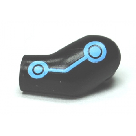 Arm, Left with Medium Blue Circles and Lines Batman Electro Pattern