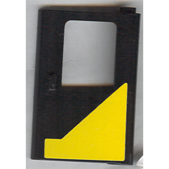 Door 1 x 4 x 5 Train Right with Yellow Modified Triangle Pattern (Sticker) - Set 5542