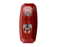 Large Figure Part Nestle Promo Figure Shadow Knight Shield with Scorpion Pattern (Stickers) - Set 4942
