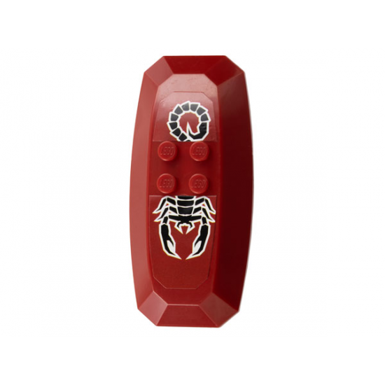 Large Figure Part Nestle Promo Figure Shadow Knight Shield with Scorpion Pattern (Stickers) - Set 4942