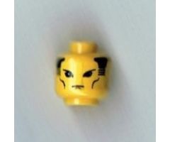 Minifigure, Head Male Orient China Guard Pattern - Blocked Open Stud