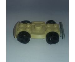 Vehicle, Base 4 x 6 Racer Base with Black Wheels