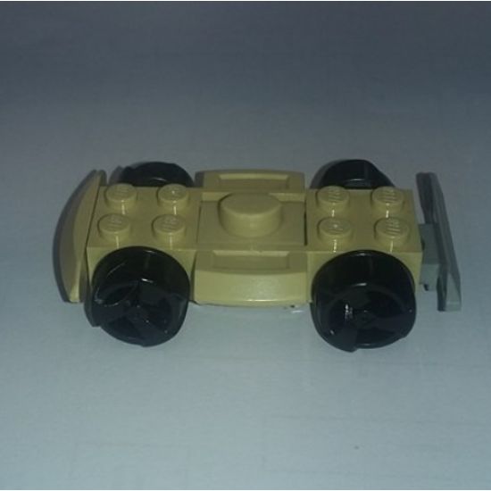 Vehicle, Base 4 x 6 Racer Base with Black Wheels