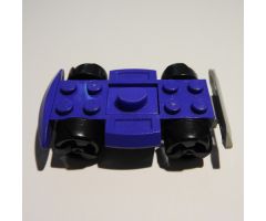 Vehicle, Base 4 x 6 Racer Base with Black Wheels