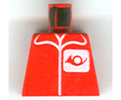 Torso Post Office Worker, Suit and Horn Logo Pattern