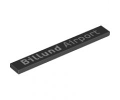 Tile 1 x 8 with 'Billund Airport' Pattern