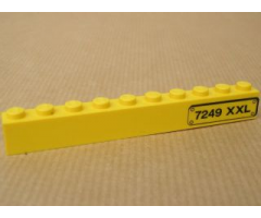 Brick 1 x 10 with '7249 XXL' Pattern Right (Sticker) - Set 7249