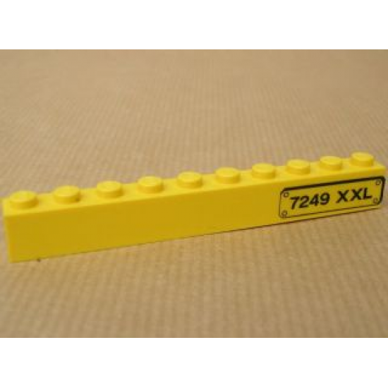 Brick 1 x 10 with '7249 XXL' Pattern Right (Sticker) - Set 7249