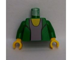 Torso Spider-Man Blazer over Light Violet Top Pattern (Mary Jane 2) / Green Arms / Yellow Hands