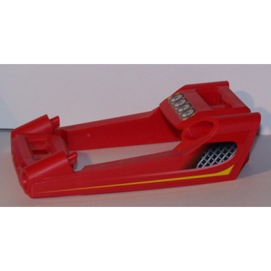 Technic, Panel RC Car Frame / Windscreen with Side Vents and Lights Pattern (Stickers) - Set 8378