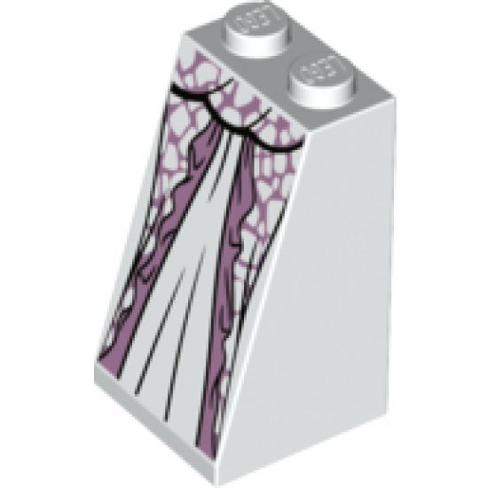 Slope 75 2 x 2 x 3 - Solid Studs with Metallic Pink Dress and White Spots Pattern