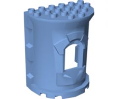 Duplo, Building Wall 4 x 6 x 6 Curved Turret - Castle