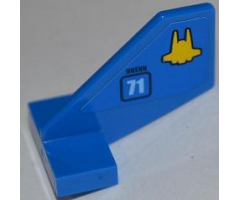 Tail Shuttle, Small with Interceptor Shuttle Outline, 'NNENN' and '71' Pattern on Both Sides (Stickers) - Set 7066