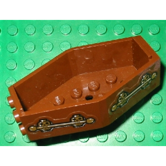Container Coffin Base with Skulls Pattern (Stickers) - Set 1381