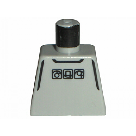 Torso NBA Street Player - Gray Shirt and 3 Squares Pattern