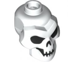 Minifigure, Head, Modified Skull with Black Eyes, Nose and Mouth Pattern