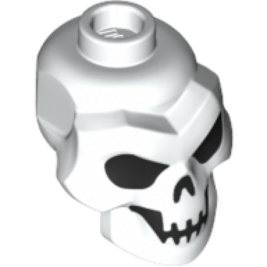 Minifigure, Head, Modified Skull with Black Eyes, Nose and Mouth Pattern