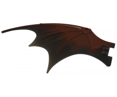 Animal, Body Part Dragon Wing 19 x 11 with Marbled Black / Trans-Black Trailing Edge Pattern