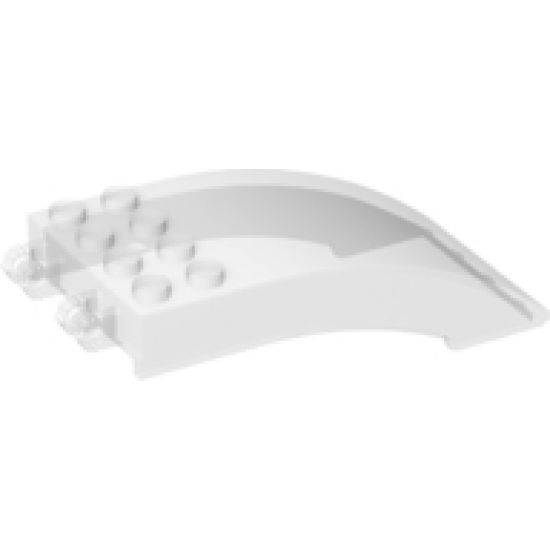 Windscreen 8 x 4 x 2 Curved with Locking Dual 2 Fingers