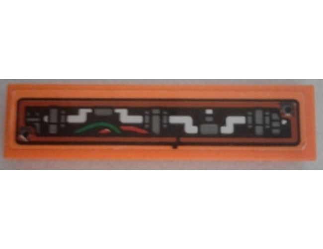 Tile 1 x 4 with Mechanics and Wires Pattern (Sticker) - Set 70603