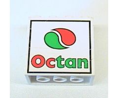 Brick 2 x 4 x 3 with Octan Logo Pattern