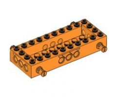 Vehicle, Base 4 x 10 x 1 1/3 with 8 x 2 Recessed Center, 4 Pins, Technic Holes