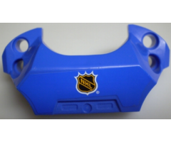Sports Hockey Chest Protector with NHL Logo on Blue Background Pattern (Sticker) - Set 3542
