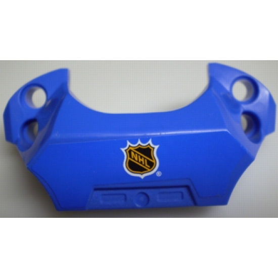 Sports Hockey Chest Protector with NHL Logo on Blue Background Pattern (Sticker) - Set 3542