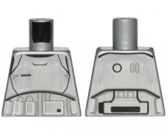 Torso SW Armor Stormtrooper Ep. 7 with Black, Gray and Silver Lines Pattern (Captain Phasma)