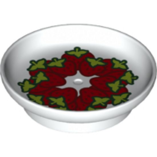 Duplo, Figure Wear & Utensil Dish with Strawberries Pattern