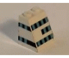 Slope 65 2 x 2 x 2 without Bottom Tube with Ferry Windows Pattern Right (Stickers) - Set 1554