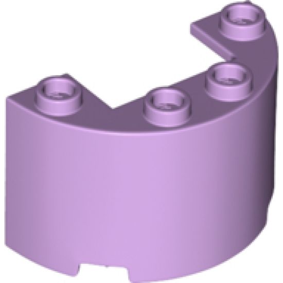Cylinder Half 2 x 4 x 2 with 1 x 2 Cutout