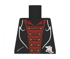Torso Studios Black Suit, Red Shirt, Gold Clasps Pattern (Vampire)
