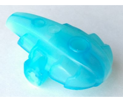 Bionicle Hydruka Back Plate (Morak) with Marbled Trans-Light Blue Pattern