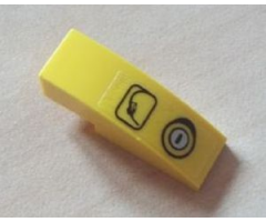 Slope, Curved 3 x 1 with Gas Nozzle and Filler Cap Pattern (Sticker) - Set 7249