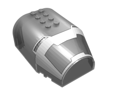 Windscreen 8 x 6 x 3 Curved Top Angled Canopy with Life on Mars Pattern