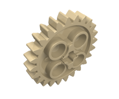 Technic, Gear 24 Tooth (2nd Version - 1 Axle Hole)