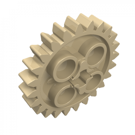 Technic, Gear 24 Tooth (2nd Version - 1 Axle Hole)