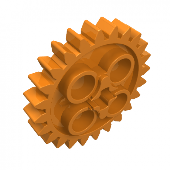 Technic, Gear 24 Tooth (2nd Version - 1 Axle Hole)