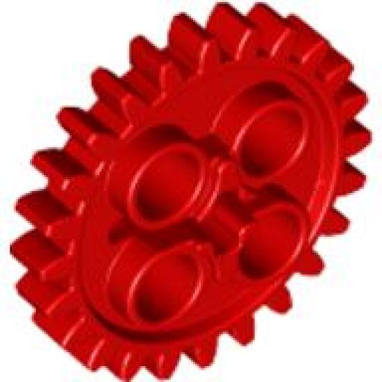 Technic, Gear 24 Tooth (2nd Version - 1 Axle Hole)