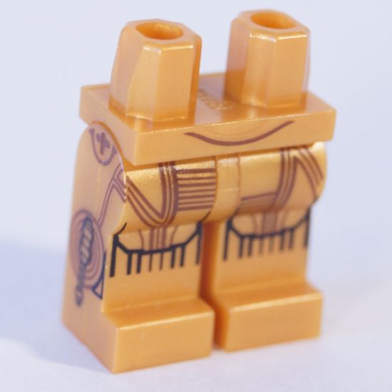 Hips and Legs with SW C-3PO Droid Pattern with Leg Side Printing