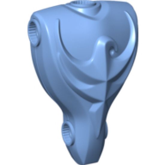 Large Figure Part Torso KK with Jayko, Sir Pattern - Series 2 - Gold Hawk Relief