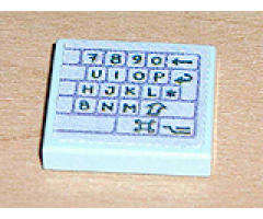 Tile 2 x 2 with Computer Keyboard Right Pattern (Sticker) - Set 3142