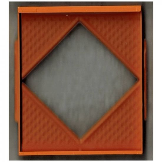 Scala Wall, Diamond Shaped Window 8 x 2 x 8