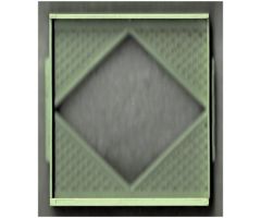Scala Wall, Diamond Shaped Window 8 x 2 x 8