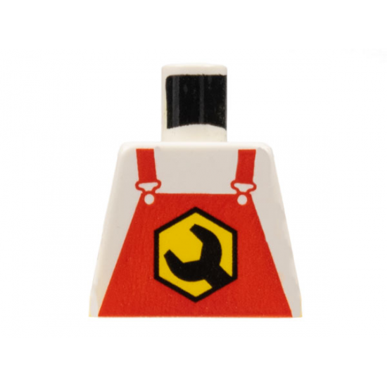 Torso Wrench Logo on Red Overalls Pattern