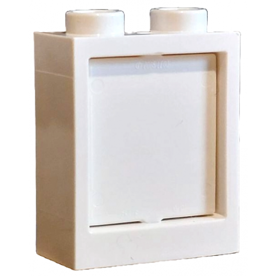 Window 1 x 2 x 2 Flat Front with White Glass for Window 1 x 2 x 2 Flat Front (60592 / 60601)