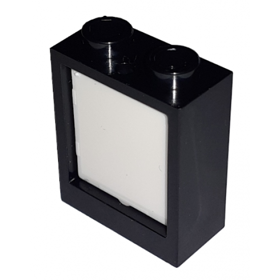 Window 1 x 2 x 2 Flat Front with White Glass for Window 1 x 2 x 2 Flat Front (60592 / 60601)